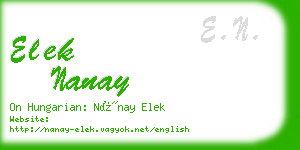 elek nanay business card